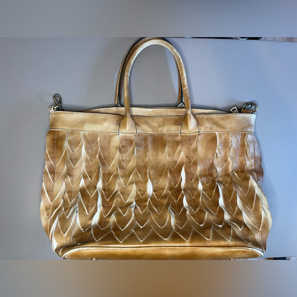 Moda Luxe Tan Tote Bag